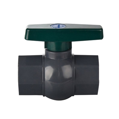 A linha fêmea Pvc plástico da verificação de balanço da válvula de bola de 4 polegadas motorizou a válvula de bola