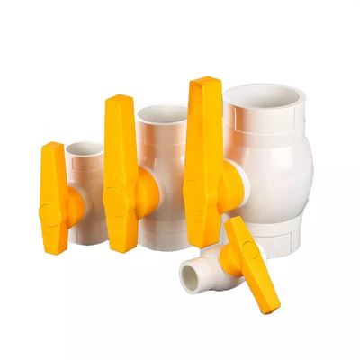 Válvula hidrofóbica do Pvc de 1 polegada da válvula de bola do PVC da polegada de 1/2 às 2 polegadas