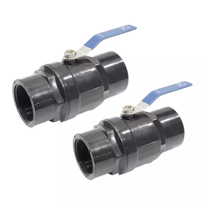 1/2” 2 válvula de bola plástica da válvula de bola 2pc do PVC da parte para o tratamento da água