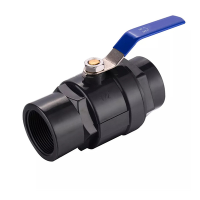 Válvula de bola UPVC do Pvc do OEM 75mm uso da irrigação da válvula de bola do corpo de 2 partes