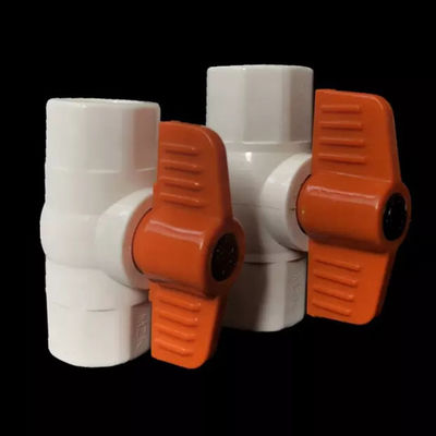 PVC pneumático da válvula de bola do estojo compacto de UPVC ajuste de um fluxo de 3 polegadas