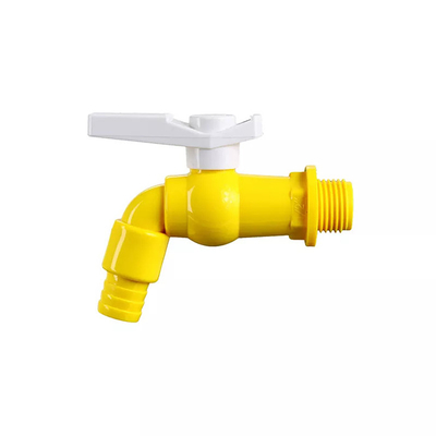 Torneira amarelo personalizado do polipropileno do punho do torneira um dos PP