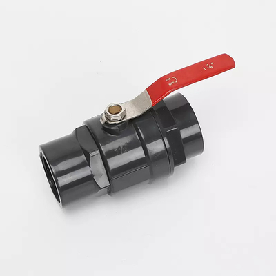 Os SS vermelhos seguram a válvula de bola plástica 150PSI completo da válvula de bola 63mm do PVC
