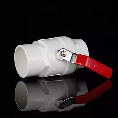 Pressão 145psi plástica de aço de alta pressão da válvula de bola do punho do PVC
