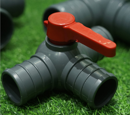 3 desgaste da válvula da maneira do Pvc 3 da polegada 40mm do Pvc 1 da válvula de bola da maneira - resistente