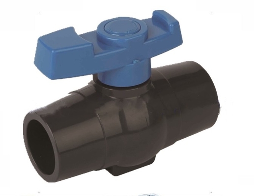 Válvula de bola azul do estojo compacto do Pvc da válvula cônica do PVC da prevenção da contaminação