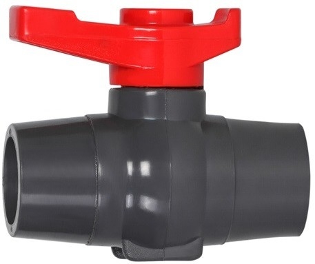 Válvula de bola azul do estojo compacto do Pvc da válvula cônica do PVC da prevenção da contaminação