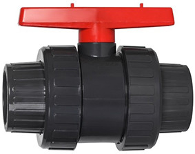 Válvula de bola hidrofóbica escura do PVC de Gray Chemical Plastic Ball Valve 1