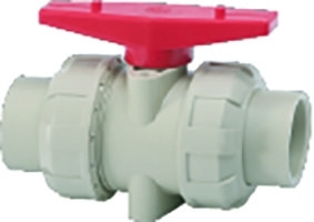 Válvula de bola hidrofóbica escura do PVC de Gray Chemical Plastic Ball Valve 1