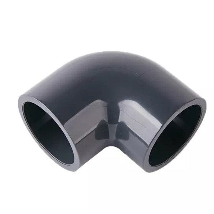 PVC PN25 preto encaixes de tubulação plásticos do cotovelo de 90 graus 20mm-110mm
