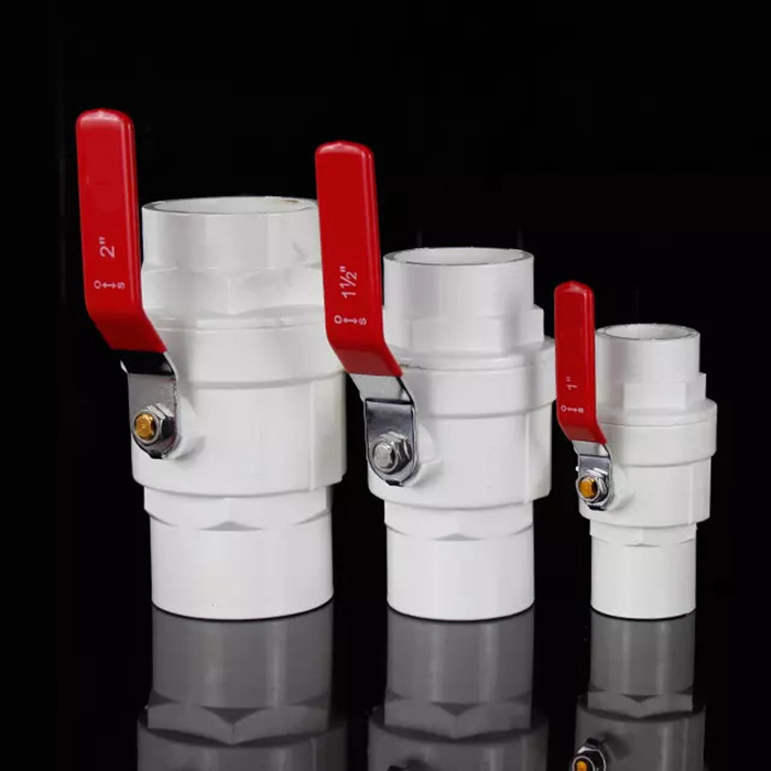 Pressão 145psi plástica de aço de alta pressão da válvula de bola do punho do PVC