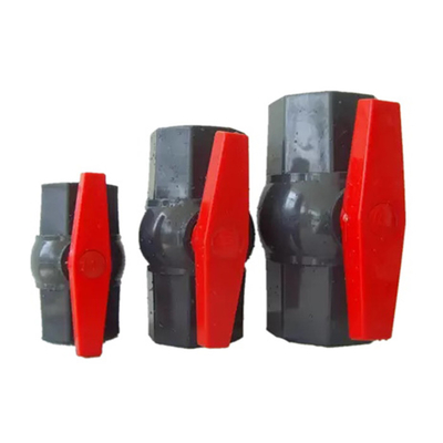 PVC plástico octogonal da válvula de bola linha interna do punho de 4 polegadas de comprimento