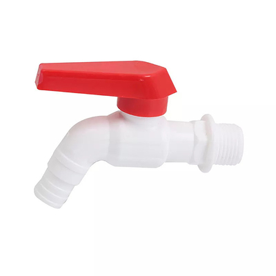 Branco plástico do único torneira da cozinha da pressão do torneira 1.2MPA do PVC PP