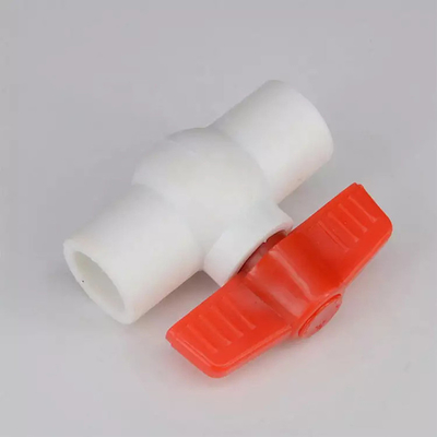 Válvulas cônicas plásticas do Hdpe da válvula 63mm de PPR e punho alaranjado dos encaixes