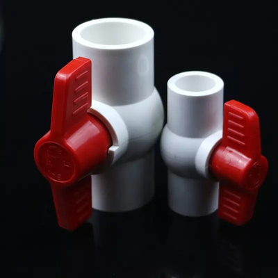 O PVC branco rosqueou a válvula plástica cônica da tubulação do porto 110mm da válvula