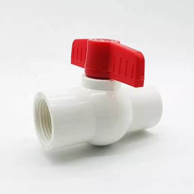 Corrosão química cônica da válvula de bola do PVC UPVC da válvula da drenagem 20mm